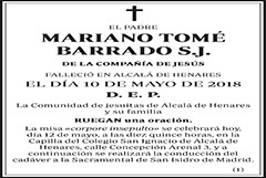 Mariano Tomé Barrado S.J.